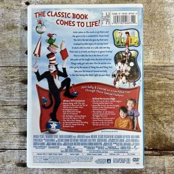 Dr Seuss' The Cat in The Hat (DVD , 2004, Widescreen) - Picture 2 of 4